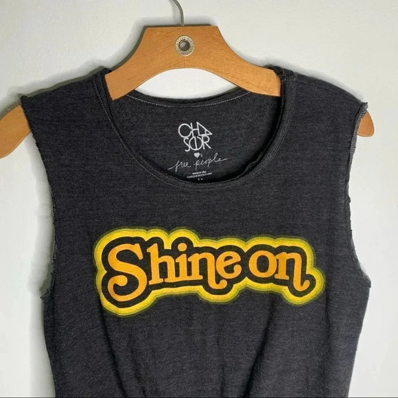 Chaser x Free People Shine On Tie Front Tank Top - Picture 6 of 8